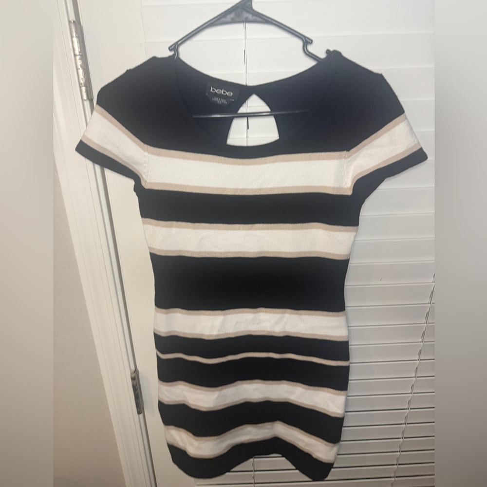 Bebe Monochrome Knit Top